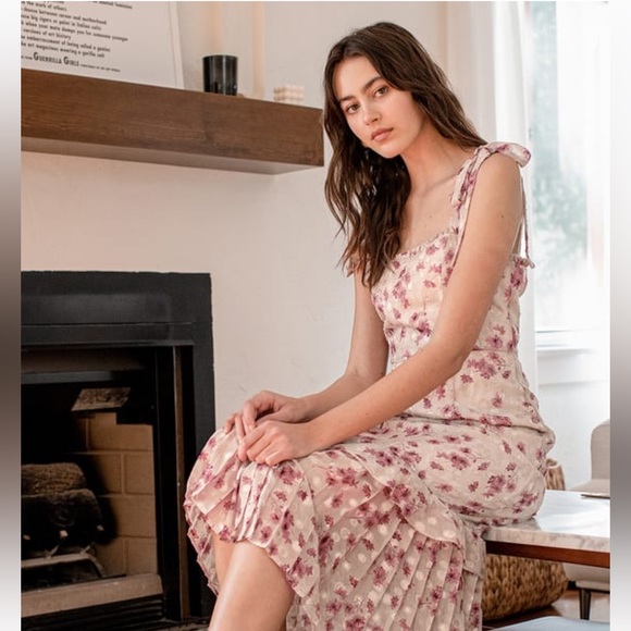 Lulus Midi Dress - Picture 3 of 8